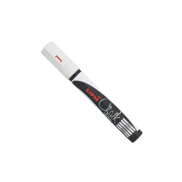 UNI krétamarker filctoll, 1,8-2,5 mm - fehér
