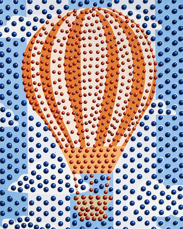 Hőlégballonos cirkuszi lap Dot Pennel