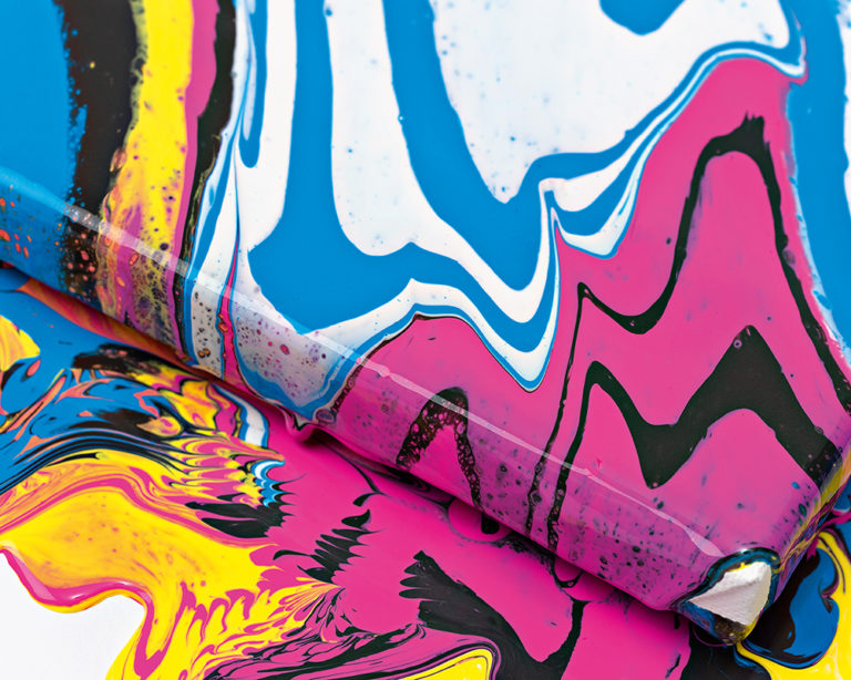 A kész fluid art kép