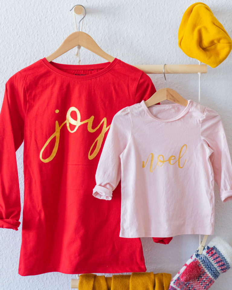 Karácsonyi textilek metál festékkel