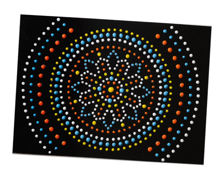 Mandala minta pöttyökből