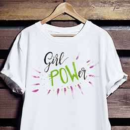 „Girl Power” neon póló