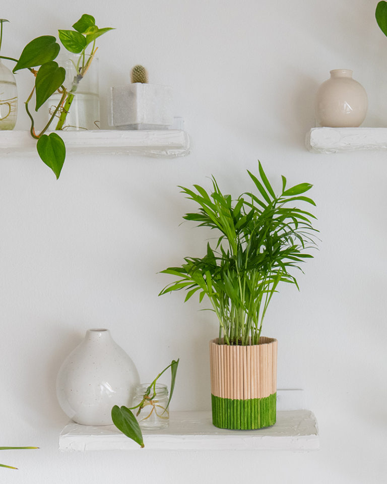 A kész upcycling kaspó