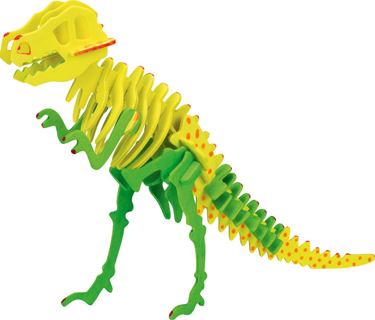 3D puzzle dínó megfestve