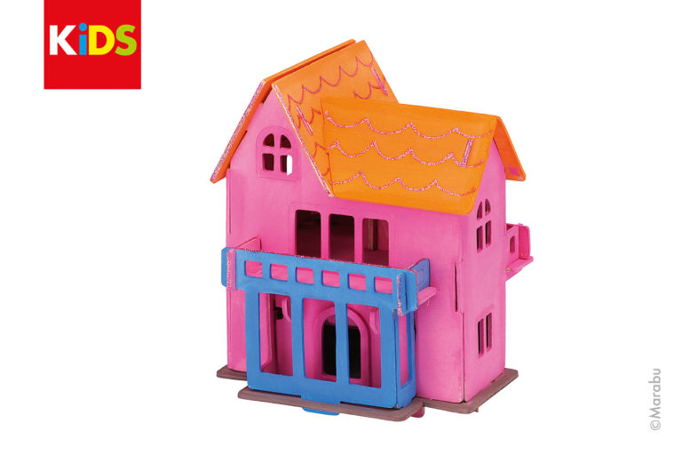Színes 3D puzzle házikó