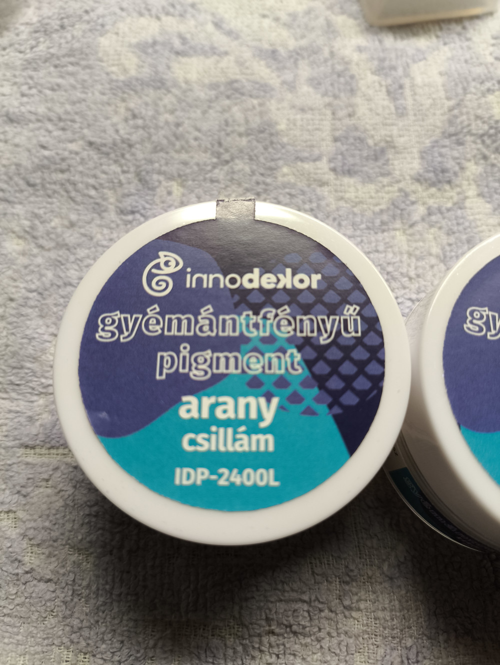 Gyémántfényű pigment por - arany csillám, 10g